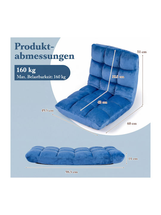 Multifunctional Bean Bag Chair Blue 51x60x49.5cm