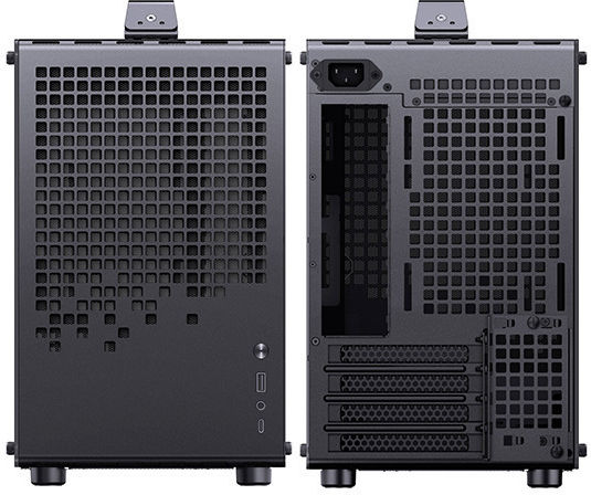 Jonsplus Z20 Gaming Mini Tower Κουτί Υπολογιστή με Πλαϊνό Παράθυρο Μαύρο