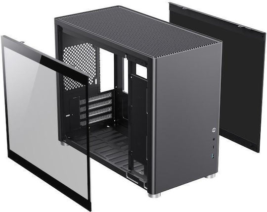 GameMax Spark Геймърско Midi Tower Компютърна Кутия с Страничен Прозорец Черна