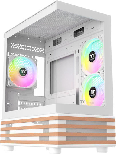 Thermaltake View 170 WS ARGB Gaming Mini Tower Κουτί Υπολογιστή Λευκό