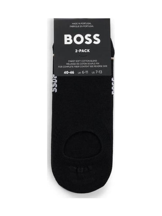 Boss Bărbați Șosete Negre 2Pachet
