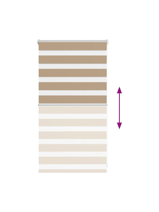 vidaXL Fabric Roller Blind in Brown Colour W75xH100cm