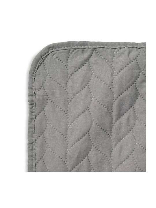 Easy Home Single Polyester Gray Coverlet 160x220cm
