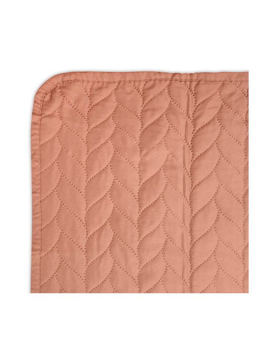 Easy Home Single Polyester Coverlet Salmon 160x220cm