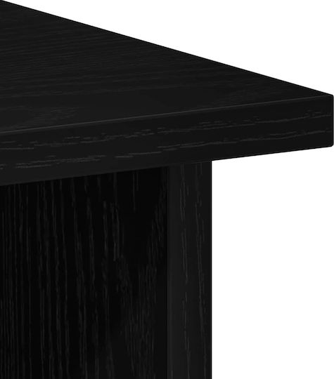 Desk Wooden Black Oak 90x50x74cm