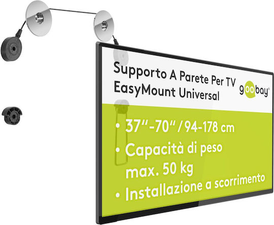 Goobay 63490 Wall TV Mount up to 147" and 50kg Black