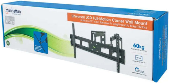 Manhattan Universal LCD Full-Motion Corner Wall Mount TV Wall Mount Until 63" and 60kg