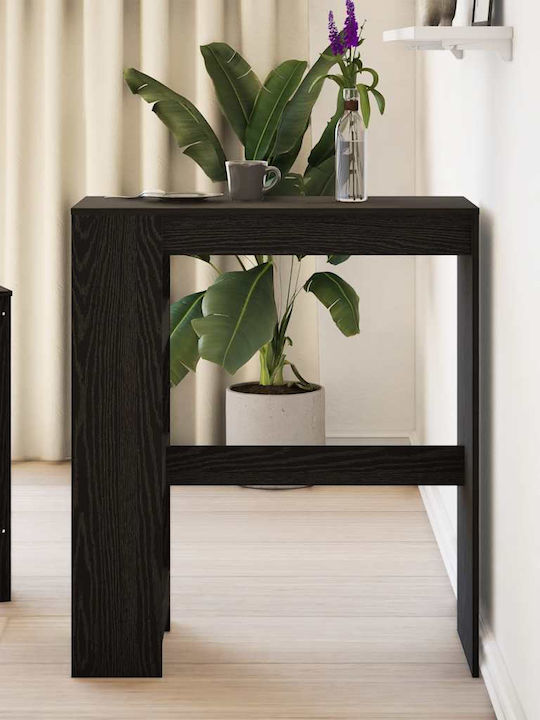 Bar-Tisch Holz Schwarz Eiche 90x40x103,5cm