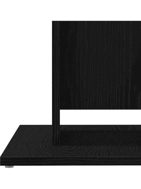 Τραπέζι Κουζίνας Ξύλινο Μαύρο Δρυς 60x60x75εκ.