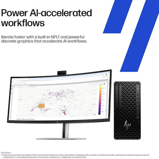 HP Z1 Tower G1i SFF Gaming Desktop PC (Ultra 7-265/32GB DDR4/1.0TB SSD/W11 Pro) Wolf Pro Security Edition