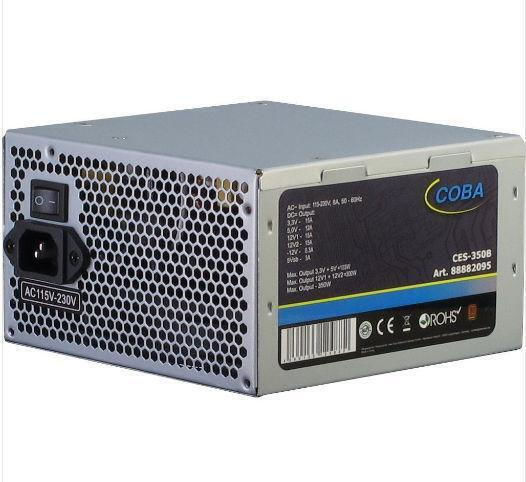 Inter-Tech Coba CES-350B 350W Γκρι Τροφοδοτικό Υπολογιστή Full Wired 80 Plus Bronze