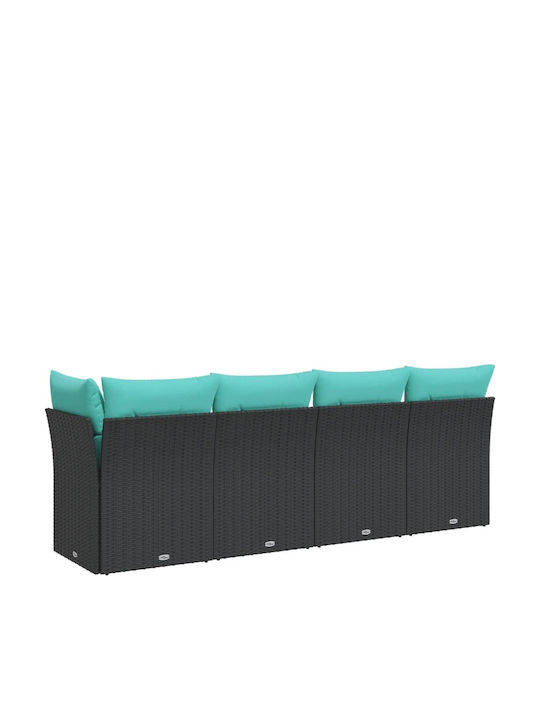Viersitziges Outdoor-Sofa Rattan mit Kissen