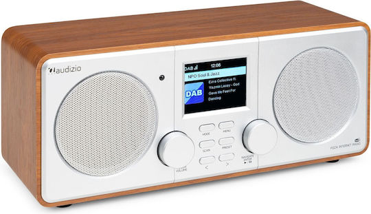 Audizio Foza Επιτραπέζιο Ραδιόφωνο Ρεύματος DAB+ με Bluetooth Ασημί