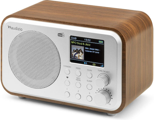 Audizio Milan DAB+ Φορητό Ραδιόφωνο Επαναφορτιζόμενο DAB+ με Bluetooth Ασημί