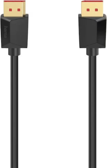 HAMA Cablu DisplayPort male - DisplayPort male 3m Negru