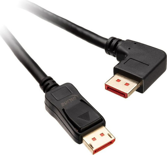 InLine Cable DisplayPort male - DisplayPort male 2m Μαύρο (17152R)