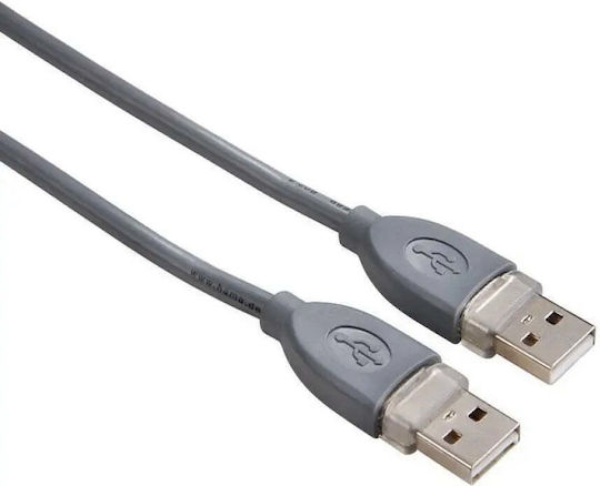 HAMA 1.8m USB 2.0 Cable A-Male Gray (39664)