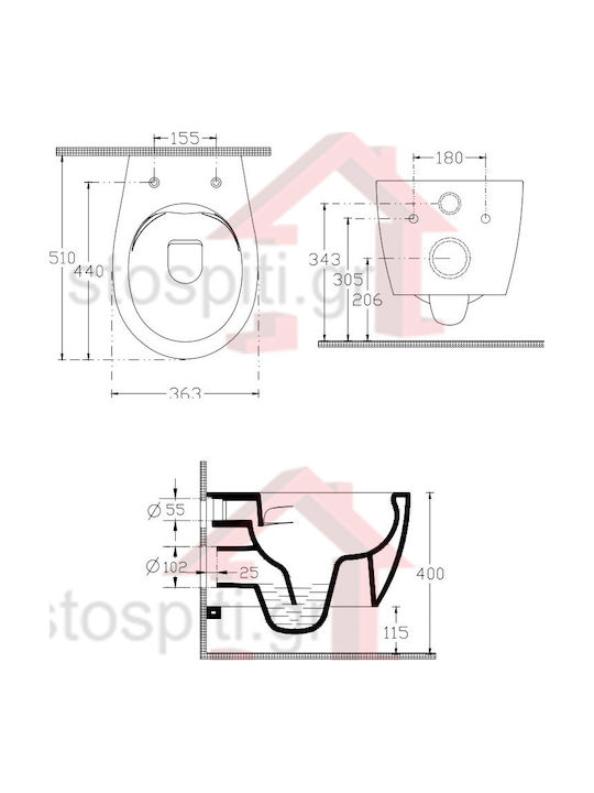 Isvea Sentimenti Λεκάνη Κρεμαστή Rimless με Κάλυμμα Soft Close Πράσινη Isvea Sentimenti Λεκάνη Κρεμαστή Rimless με Κάλυμμα Soft Close Πράσινη