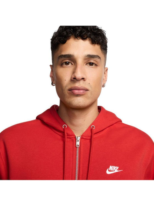 Hoodie Яке с Качулка Червено