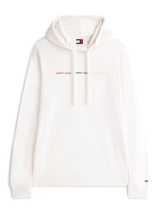 Sweatshirt with Hood Ecru