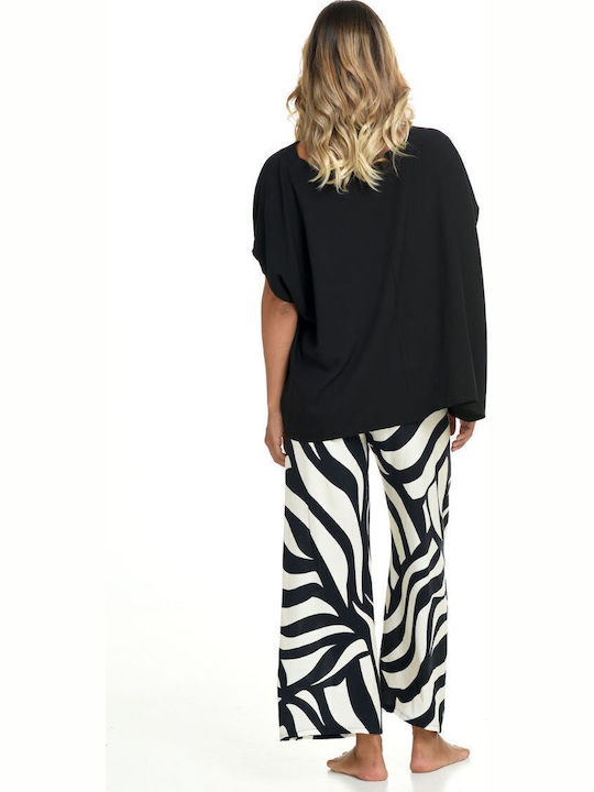 Zen Intimates Summer Women's Black Pyjama Set
