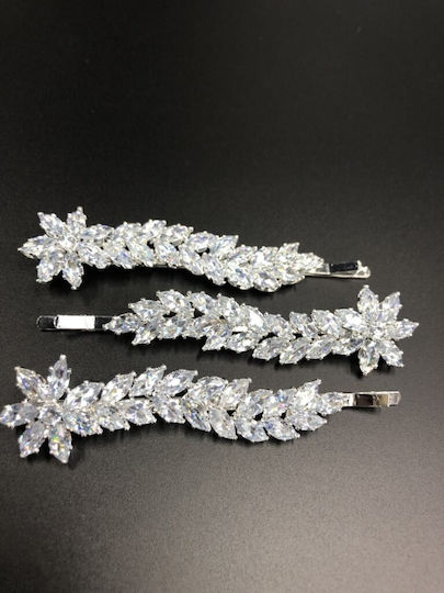 Bridal Hair Jewelry Zircon Stones Oval Cut Hairpin Ba04 Hair Duty Hrd-ba04
