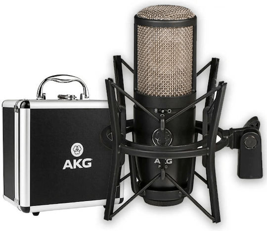AKG Perception 420 Кондензаторен Микрофон Шоково монтиран за Вокали Черен в Черен Цвят