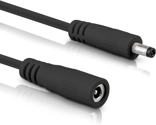 Cablul De Extensie Inline Inline Dc Mufă Dc Tată Mamă 3.5x1.35mm Awg 18 Negru 0,5m