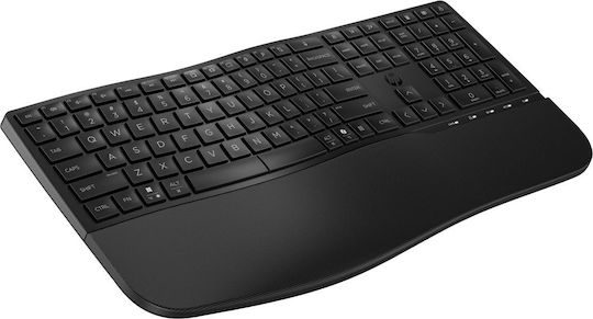 HP 680 Comfort Безжично Само клавиатура Английски US Черен