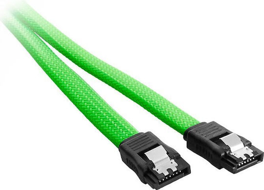 Cablemod 7-Pin SATA III to 7-Pin SATA III Cable 0.6m Green (CM-CAB-SATA-N60KLG-R)
