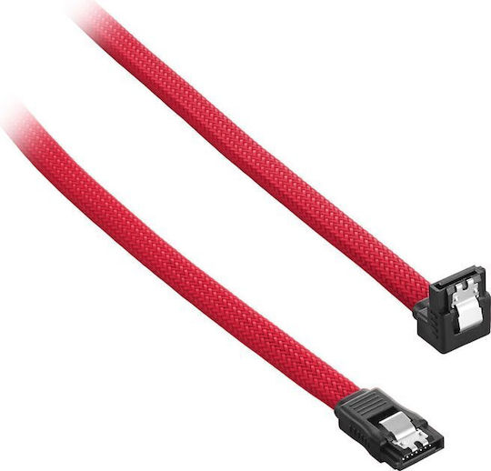Cablemod 7-Pin SATA III - 7-Pin SATA III Kabel 30cm Rot (CM-CAB-RSAT-N30KR-R)