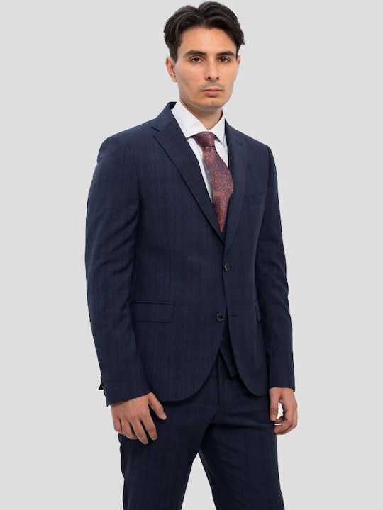Men’s Suit Jacket Dark Blue Taxedo