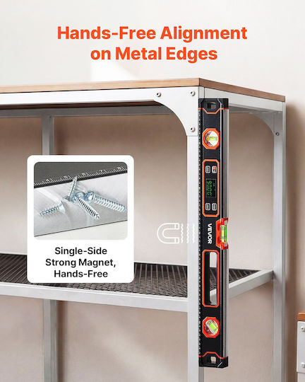 Vevor Nivel De Spirit Din Aluminiu Electronic Magnetic 4cm Set 4 Bucăți