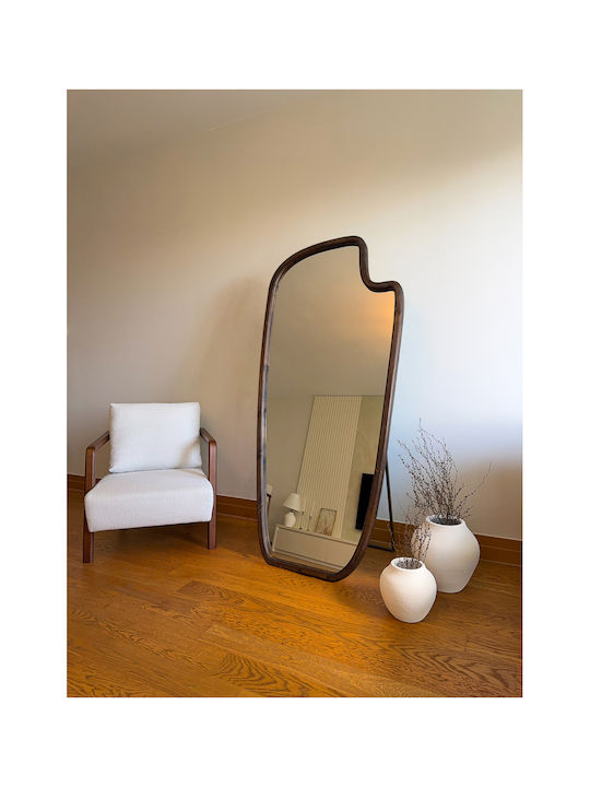 SteweHome Oglindă Ovală cu Ramă din Lemn 180x80cm