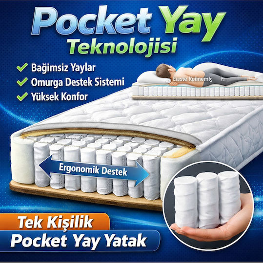 SteweHome Anatomic Kids Bed Mattress 90x190+24cm