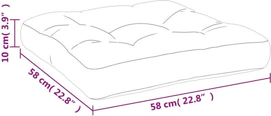 vidaXL Pernă De Bancă Pentru Perne Pentru Scaune De Grădină Roșu Vin 58x58cm