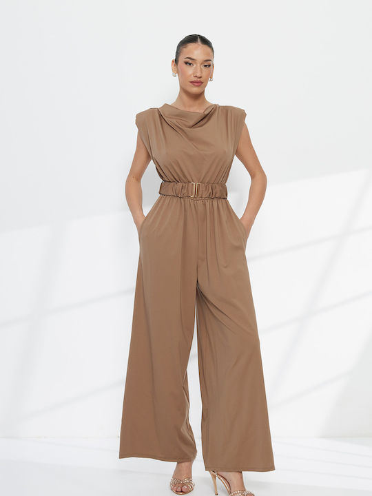 Women's Brown Jumpsuit