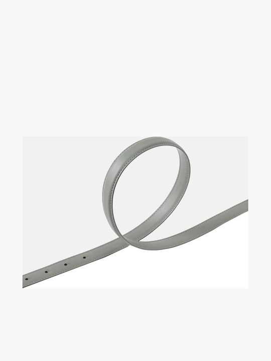 Leather Women's Belt Gray
