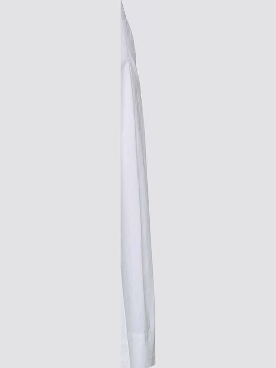 High Waist Midi Skirt White