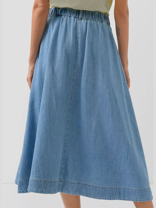 Τζιν Midi Φούστα Light Blue