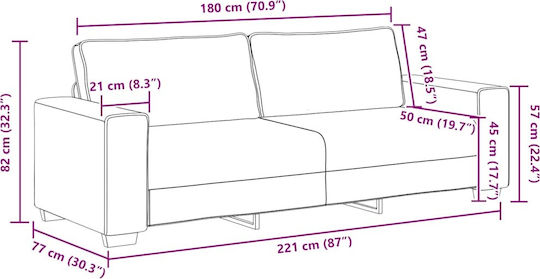 vidaXL Wohnzimmermöbel-Set 3-Sitzer & 2-Sitzer