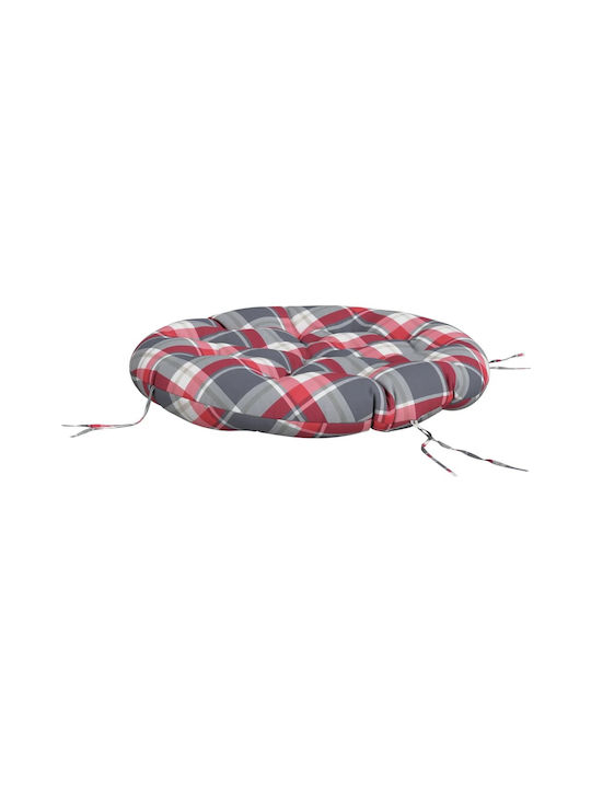 vidaXL Waterproof Garden Chair Cushion Round Red 100x100 cm