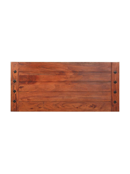 Rectangular Central Coffee Table Solid Acacia Wood 110x50x35 cm