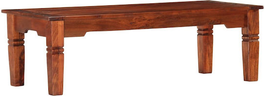 Rectangular Central Coffee Table Solid Acacia Wood 110x50x35 cm