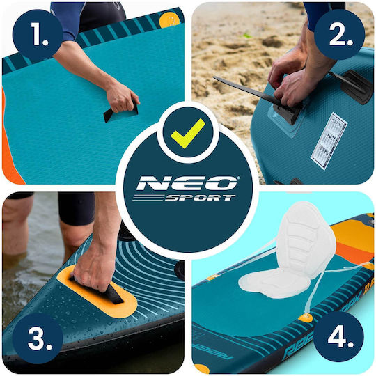 NEO Sport Reefbreak Φουσκωτή Σανίδα SUP με Μήκος 3.5m Μπλε