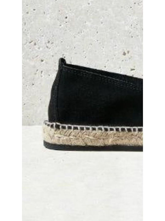 Suede Ανδρικές Εσπαντρίγιες σε Μαύρο Χρώμα