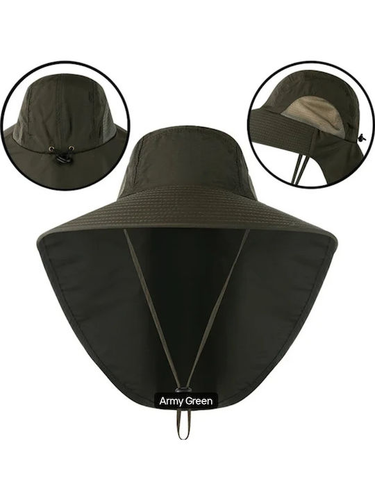 Brims and Trims Fabric Men's Hat Khaki