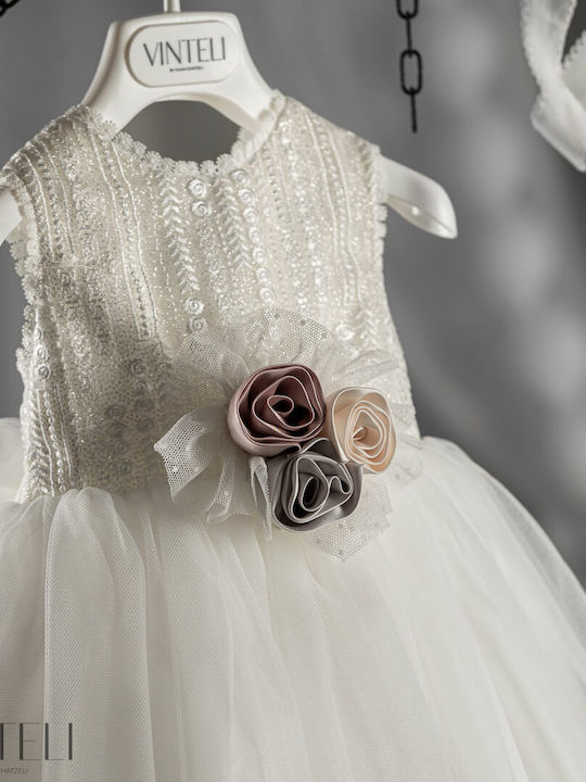Vinteli White Baptism Dress