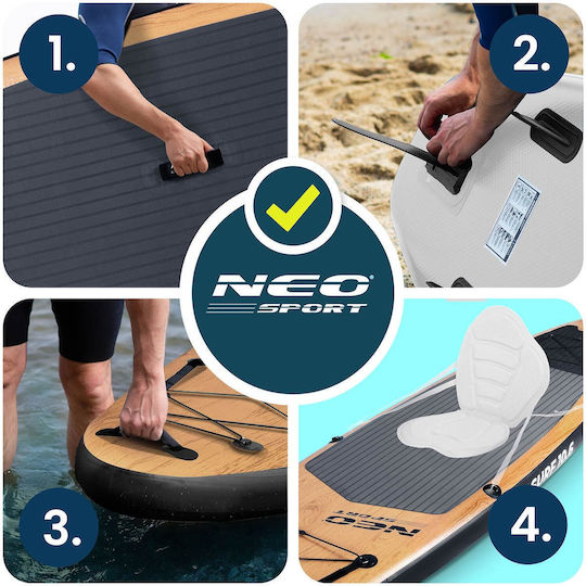 NEO Sport Aquasurf Aufblasbare SUP Board mit Länge 3.2m Beig