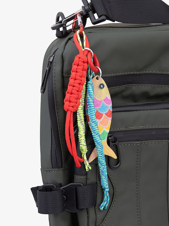 Keychain Bag Charm Unisex Large Painted Fish Acrylic Colors